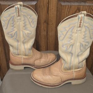Ariat Womens Tan Cobalt XR Cowgirl Western Rodeo Boots 17921 Sz 7B